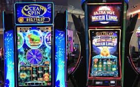 Tampilan Klub VIP penidabet bernuansa neon
